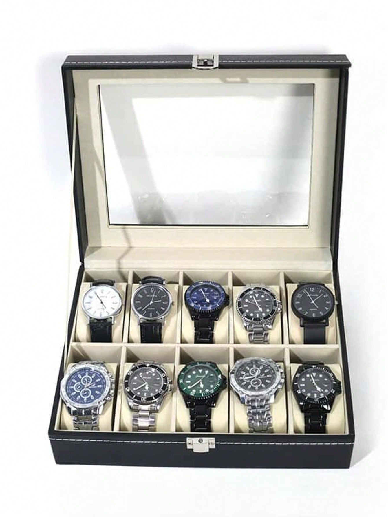 Jewelry Organizer Watches - Caja de Relojes de Cuero con