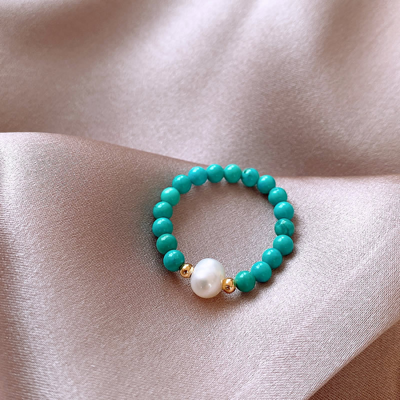 Turquoise Stone Ring - Recién llegado, anillo de mujer relleno