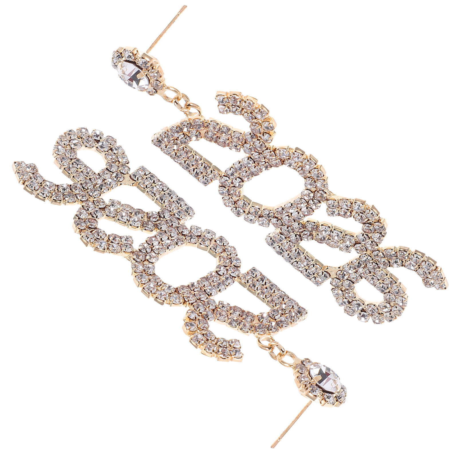 Eve Jewelry & Watches Distribuidor Oficial Rolex - Pendientes Largos con Diamantes de Imitación