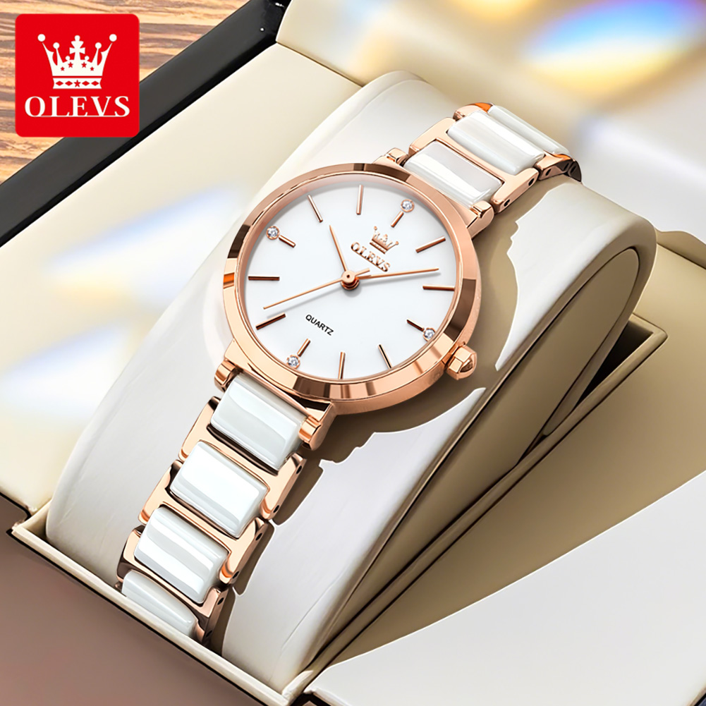 OLEVS Reloj de mujer 5877 Relo - Jewelry Watches For Women reseña y precio