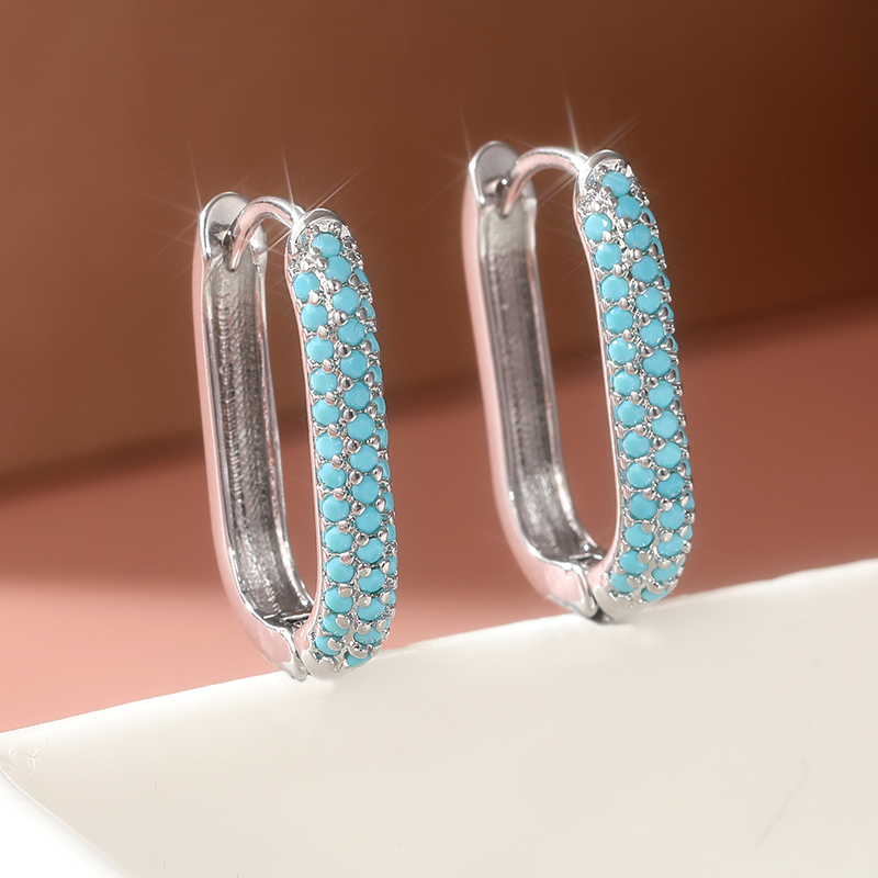 Exquisitos pendientes de aro c - Turquoise Stone Ring reseña y precio