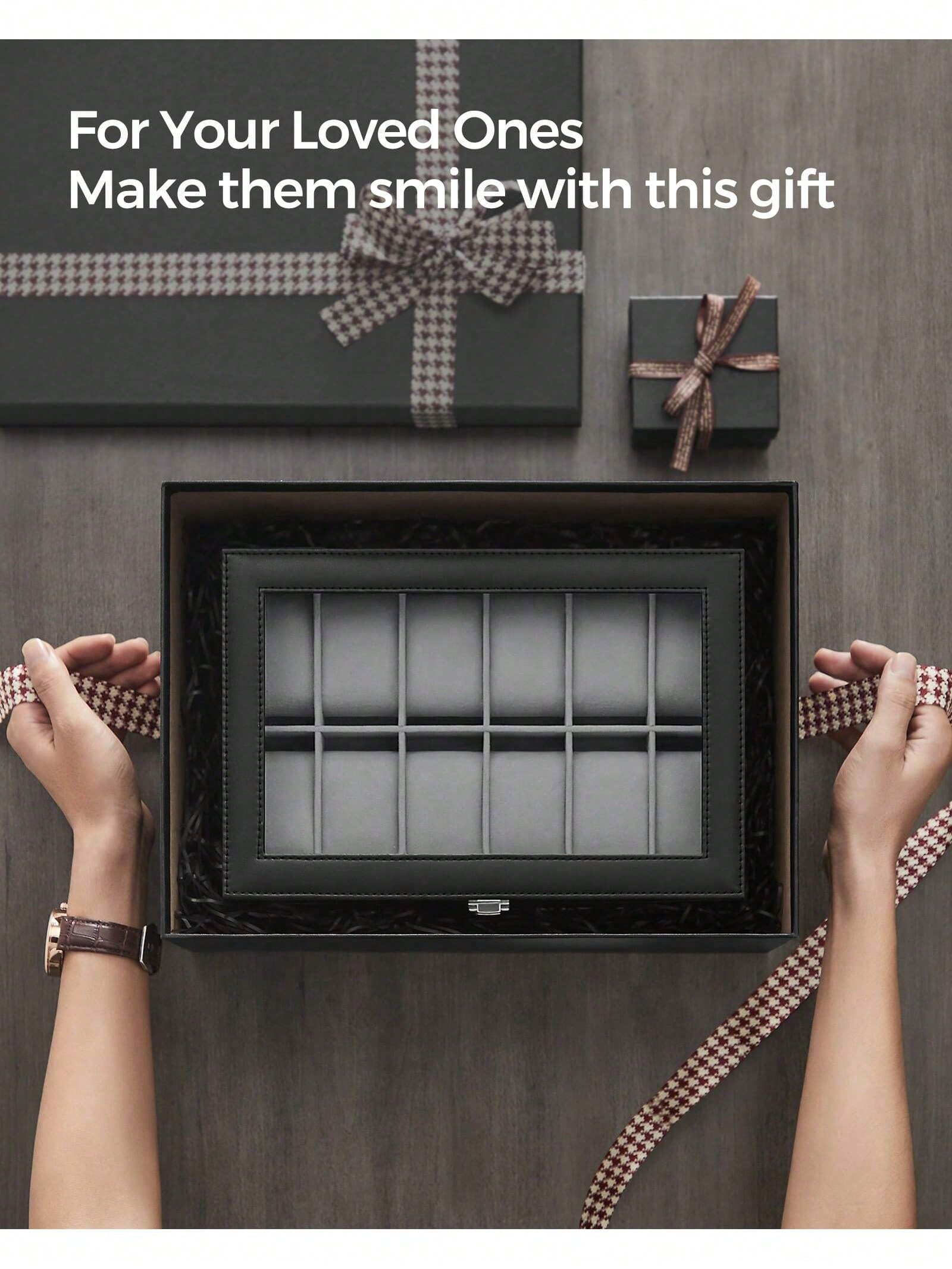 Caja para relojes con cerradur - Jewelry Organizer Watches reseña y precio