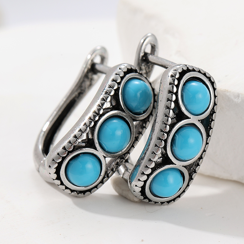 Pendientes de aro de imitación - Turquoise Stone Ring reseña y precio
