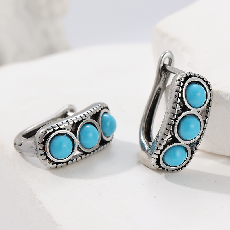 Pendientes de aro de imitación - Turquoise Stone Ring reseña y precio
