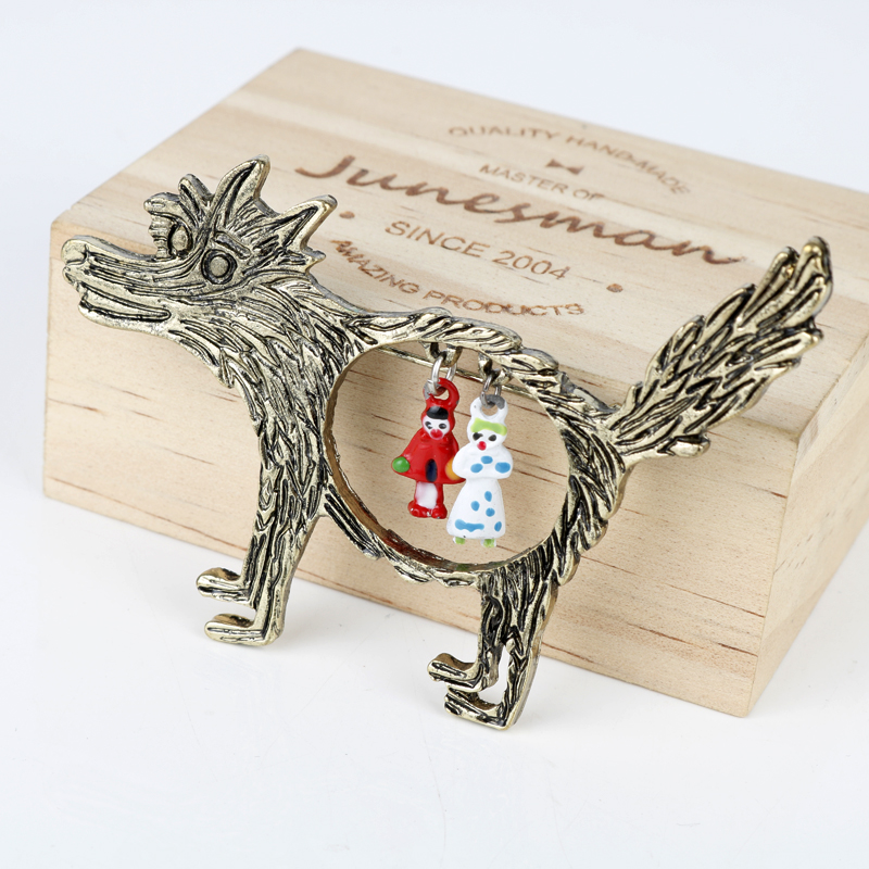 Broche Vintage de Lobo y bebés - Wolf Jewelry & Watches Tampa reseña y precio